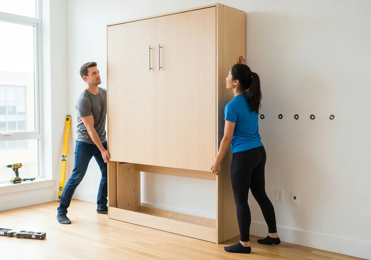 Murphy bed with storage